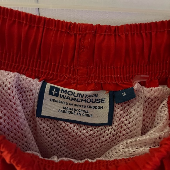 Bright red mens swim trunks with lining, only worn once!! - Picture 3 of 3